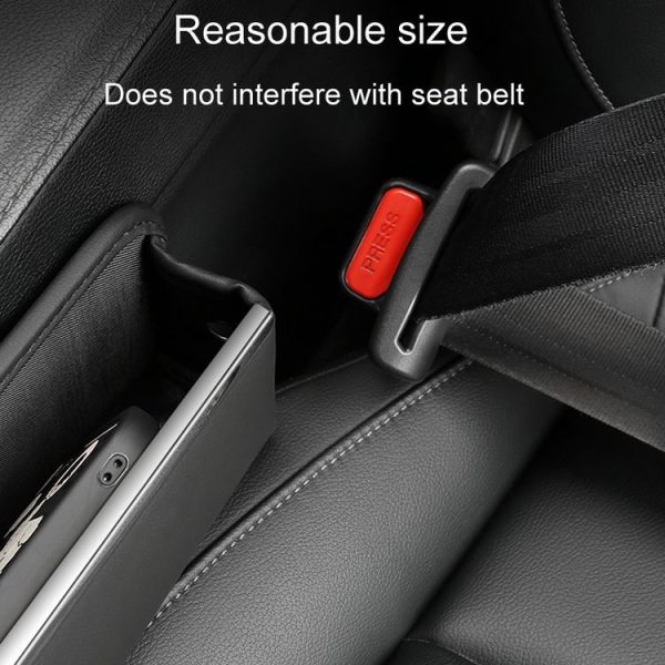 Automotive Seat Clamp Seam Organizer Car Decoration Storage Bag (Black) - Image 6
