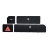 Audi A4 Emergency / Double Flash Button Cup Holder Button Repair Sticker, Left-Hand Drive Only (With Card Box)