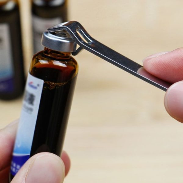 Portable Oral Liquid Bottle Opener Stainless Steel Multifunctional Cap Opener (Silver) - Image 2