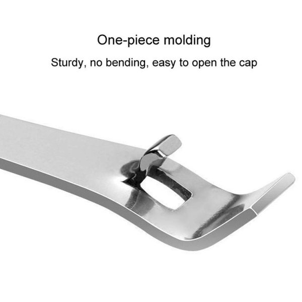 Portable Oral Liquid Bottle Opener Stainless Steel Multifunctional Cap Opener (Silver) - Image 3