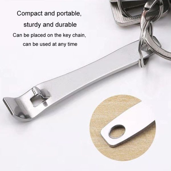 Portable Oral Liquid Bottle Opener Stainless Steel Multifunctional Cap Opener (Silver) - Image 4