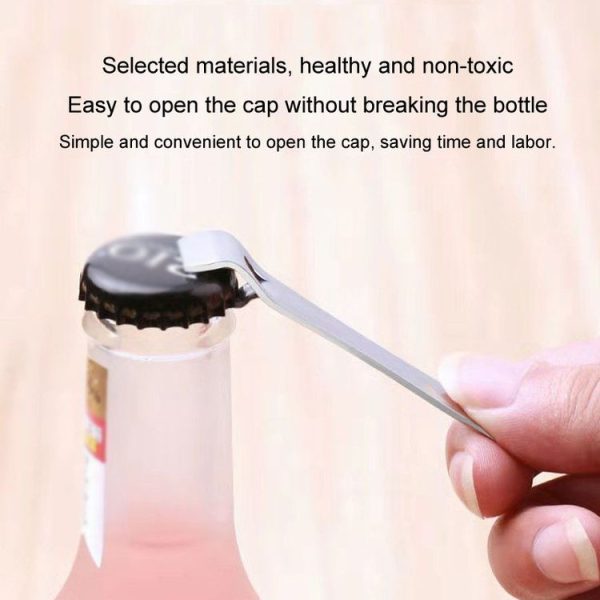 Portable Oral Liquid Bottle Opener Stainless Steel Multifunctional Cap Opener (Silver) - Image 5