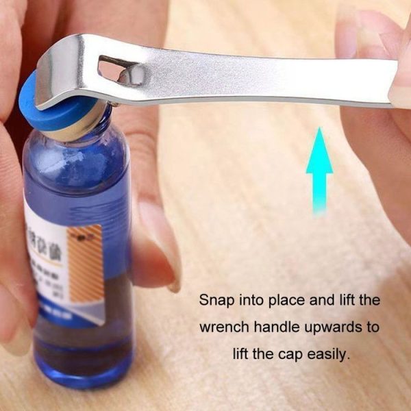 Portable Oral Liquid Bottle Opener Stainless Steel Multifunctional Cap Opener (Silver) - Image 6