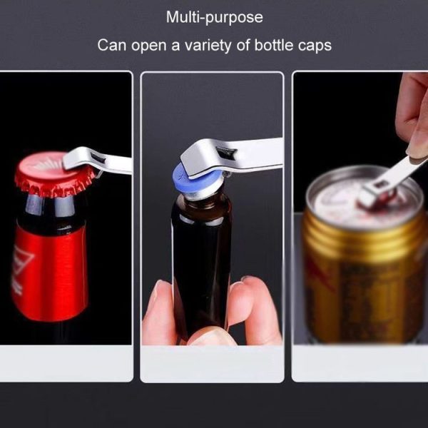 Portable Oral Liquid Bottle Opener Stainless Steel Multifunctional Cap Opener (Silver) - Image 8