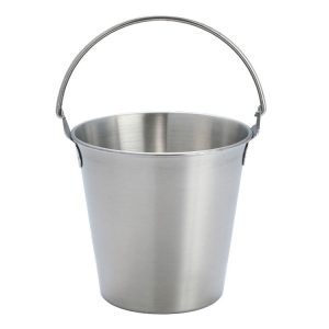 700ml 304 Stainless Steel Handheld Ice Bucket Bar Beer Chill Bucket Chips Milk Tea Snacks Barrel (Silver)