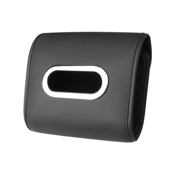 Auto Armrest Tissue Box Car Seat Back Hanging Napkin Pack Cover (Black)