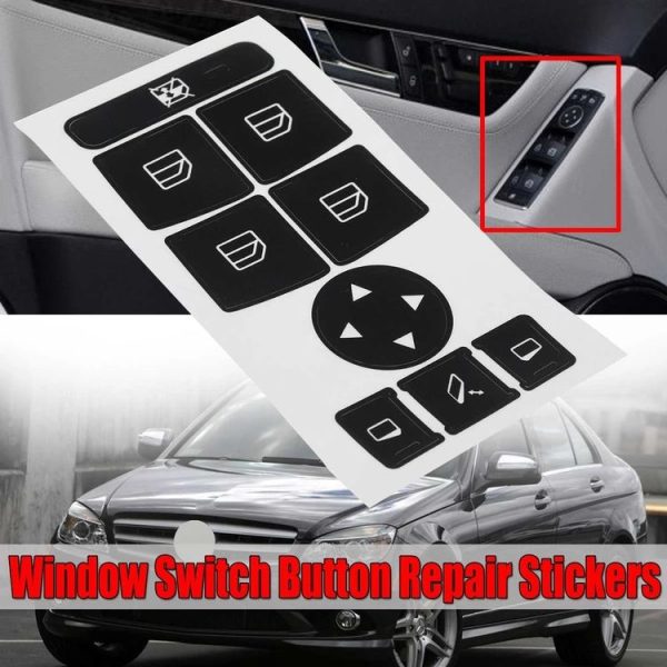 Mercedes-Benz 2007-2014 Window Control Switch Button Repair Sticker - Image 4