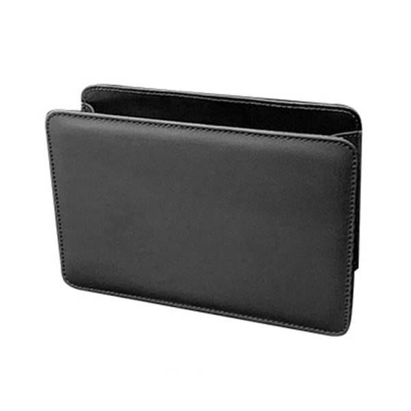 Car Folding Trash Can Multifunctional Seatback Hanging Storage Box (Black)