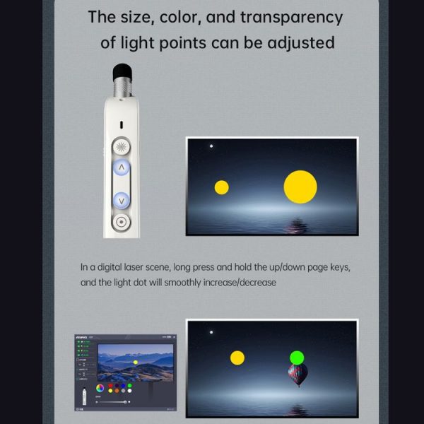 ASING A31 Multi-Functional Presentation Remote With Telescopic Teaching Rod Designed For Touch Screen - Image 14