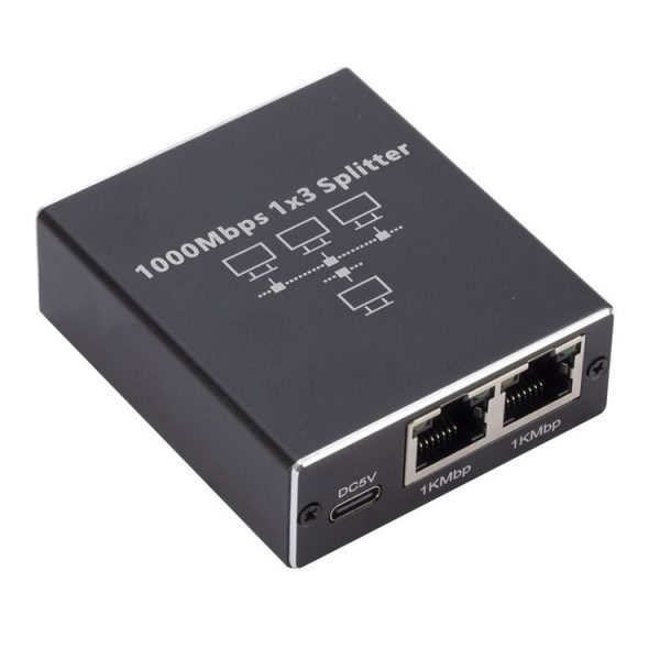 1 To 3 Gigabit Network Splitter Network Sharer RJ45 Network Cable Splitter - Image 2