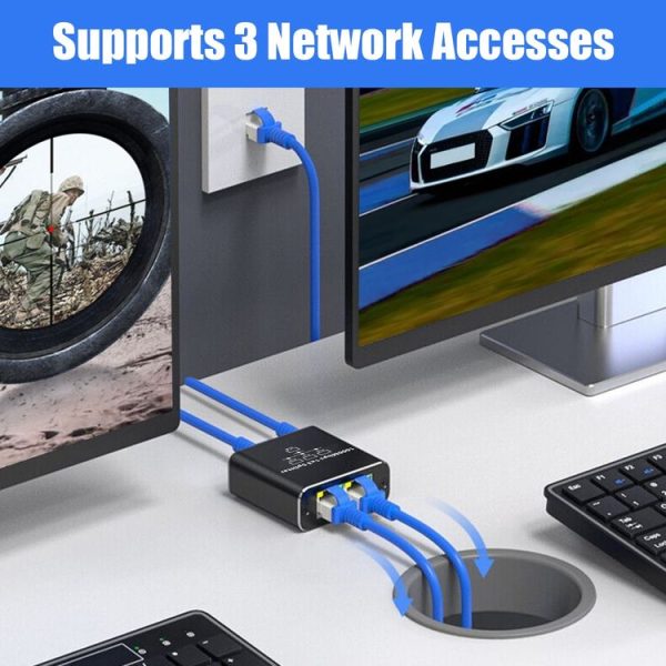 1 To 3 Gigabit Network Splitter Network Sharer RJ45 Network Cable Splitter - Image 5