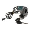 Electrical Vehicle Scooter Disconnect Switch Assembly With Keys Digital Display Start Switch (Black)