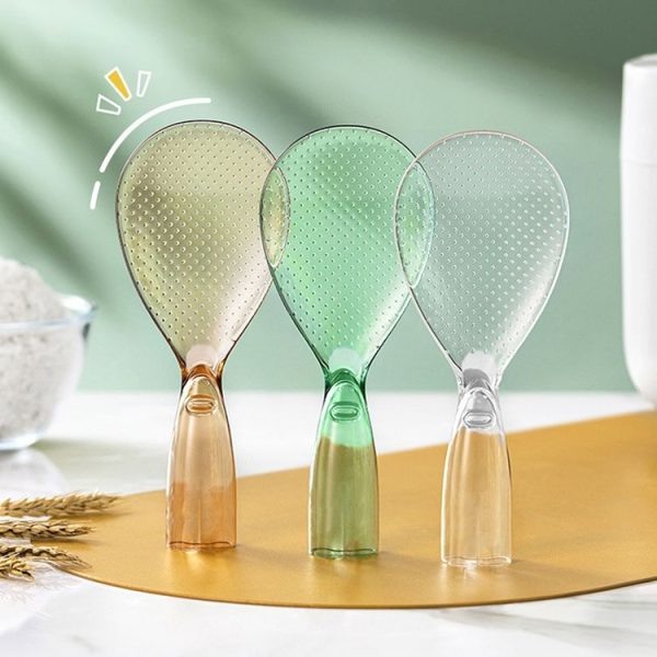 Household High Temperature Resistant Anti-Scald Rice Cooker Spoons (Orange) - Image 2