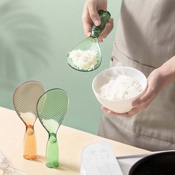 Household High Temperature Resistant Anti-Scald Rice Cooker Spoons (Orange) - Image 8