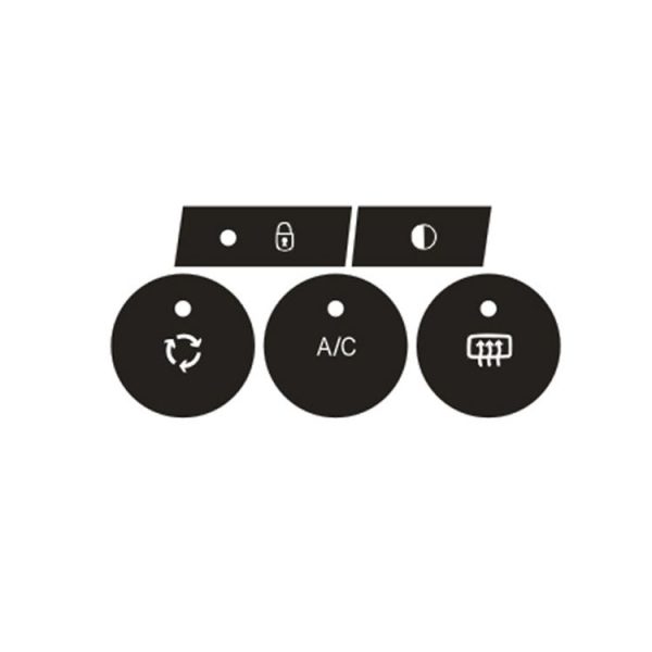 Citroen C4L 2014-2018 Air Conditioning Door Lock Button Repair Sticker (Manual AC)