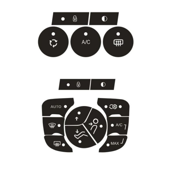 Citroen C4L 2014-2018 Air Conditioning Door Lock Button Repair Sticker (Manual AC) - Image 2