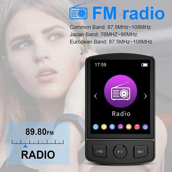 No Memory Card 1.8-Inch Color Screen Recording MP3 / MP4 Sports Bluetooth Walkman With Back Clip - Image 10