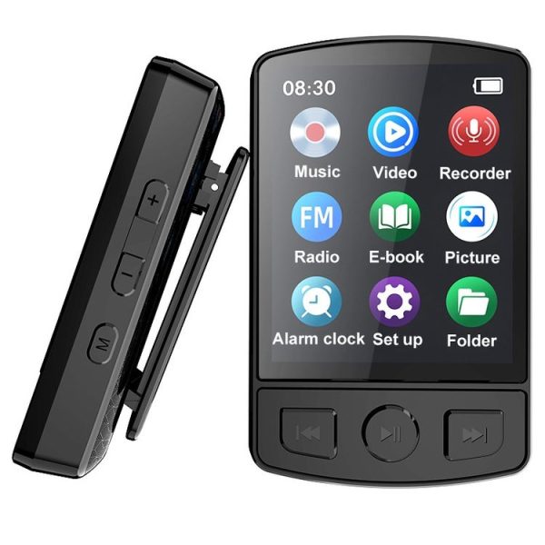 No Memory Card 1.8-Inch Color Screen Recording MP3 / MP4 Sports Bluetooth Walkman With Back Clip - Image 2