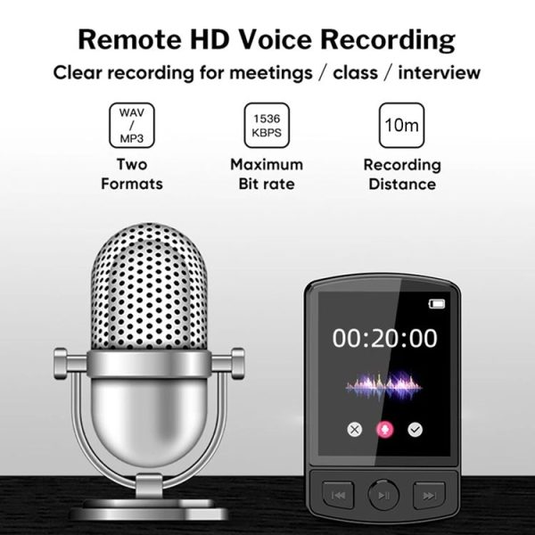No Memory Card 1.8-Inch Color Screen Recording MP3 / MP4 Sports Bluetooth Walkman With Back Clip - Image 8