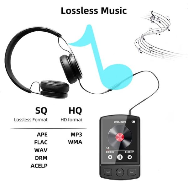 No Memory Card 1.8-Inch Color Screen Recording MP3 / MP4 Sports Bluetooth Walkman With Back Clip - Image 9