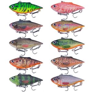 10colors / Set HENGJIA VI101 Painted VIB Dummy Lure Lua Submerged Baits, Size: 6.4cm 8g