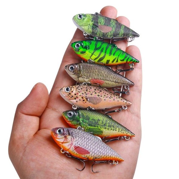 10colors / Set HENGJIA VI101 Painted VIB Dummy Lure Lua Submerged Baits, Size: 6.4cm 8g - Image 4