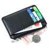 Multi-card Slot Zipper Card Holder Large Capacity Ultra-thin Coin Purse (Black) - Image 8
