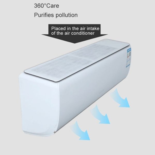 5pcs / Pack 22x80cm Disposable Air Conditioning Air Purification Filter Household Hanging Air Intake Dust Removal Cotton (White) - Image 7
