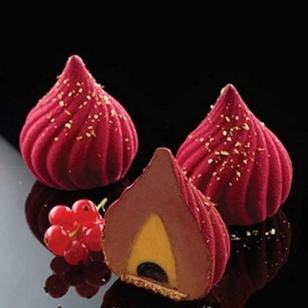 GT-105 Single Swirl Mousse Cake Mold Chocolate Baking French Dessert Onion Shape Silicone Mold - Image 7