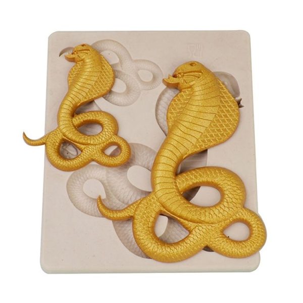Cake Silicone Mold Snake Shape Fondant Chocolate Decoration Mold Kitchen Baking Tool (Pink) - Image 5