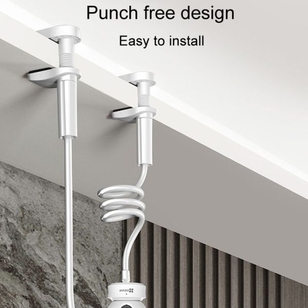 Punch-Free Surveillance Camera Mounting Bracket Cabinet Ceiling Rack, Model: White 50cm - Image 3