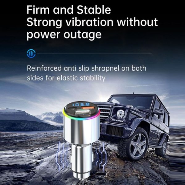Car Bluetooth Voltage Detection MP3 Player Wireless Charger (Silver) - Image 10