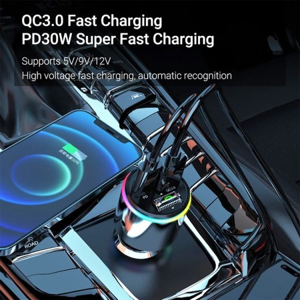 Car Bluetooth Voltage Detection MP3 Player Wireless Charger (Silver) - Image 12