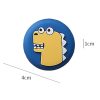 2pcs Thickened Door Handle Anti-Collision Sticker Bathroom Wall Cartoon Mats, Style: Monster - Image 3
