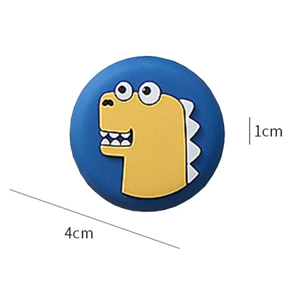 2pcs Thickened Door Handle Anti-Collision Sticker Bathroom Wall Cartoon Mats, Style: Monster - Image 3