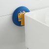 2pcs Thickened Door Handle Anti-Collision Sticker Bathroom Wall Cartoon Mats, Style: Monster - Image 8