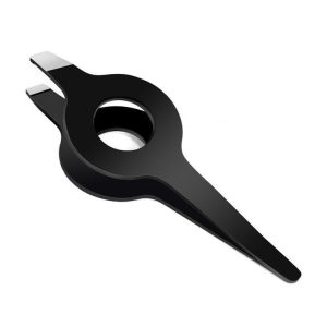 Stainless Steel Tweezers Hair Puller Chicken And Duck Feather Plucking Tool (Black)