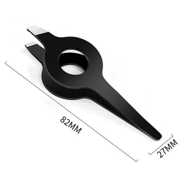 Stainless Steel Tweezers Hair Puller Chicken And Duck Feather Plucking Tool (Black) - Image 3