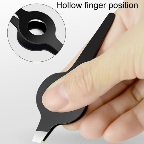 Stainless Steel Tweezers Hair Puller Chicken And Duck Feather Plucking Tool (Black) - Image 6
