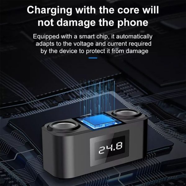 One To Four PD+QC Car Cigarette Lighter Multi-Port Mobile Phone Charger - Image 11