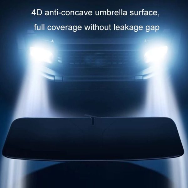 145x80cm Car Front Windshield Sun Protection Laser Sunshade Blinds, Style: Double Circle Sun Visor - Image 7