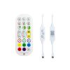24-Key 2.4G Smart Colorful Running Water LED Light Strip Controller (White)