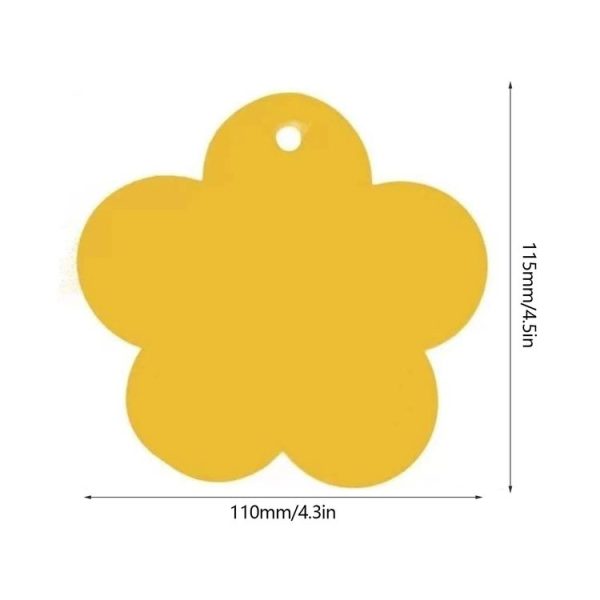 10pcs Flower Type Sticky Panel Double Side Alien Stickboard Seductive Insect Trap Yellow Board (Thick Flower) - Image 3