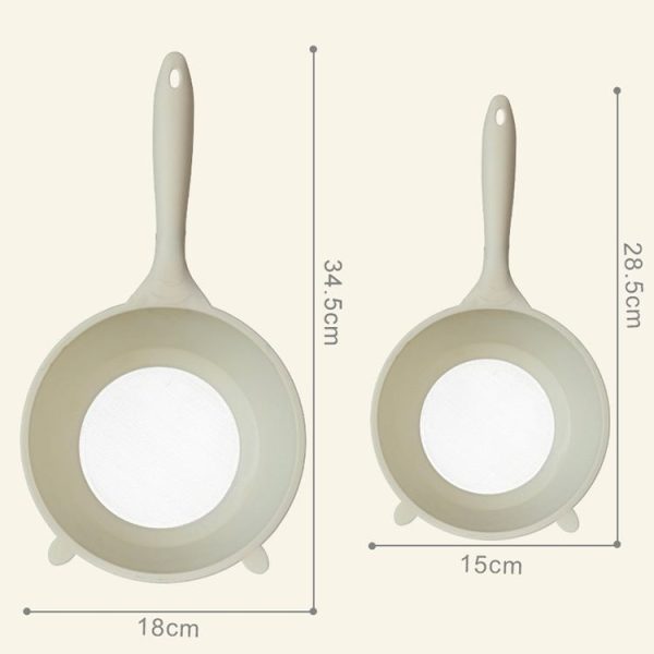Multi-functional Noodle Spoon Food Grade Plastic Rice Scoop Fruit and Vegetable Washing Basin, Specification: Small Green - Image 4
