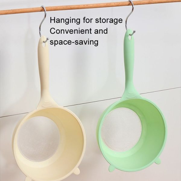 Multi-functional Noodle Spoon Food Grade Plastic Rice Scoop Fruit and Vegetable Washing Basin, Specification: Small Green - Image 7