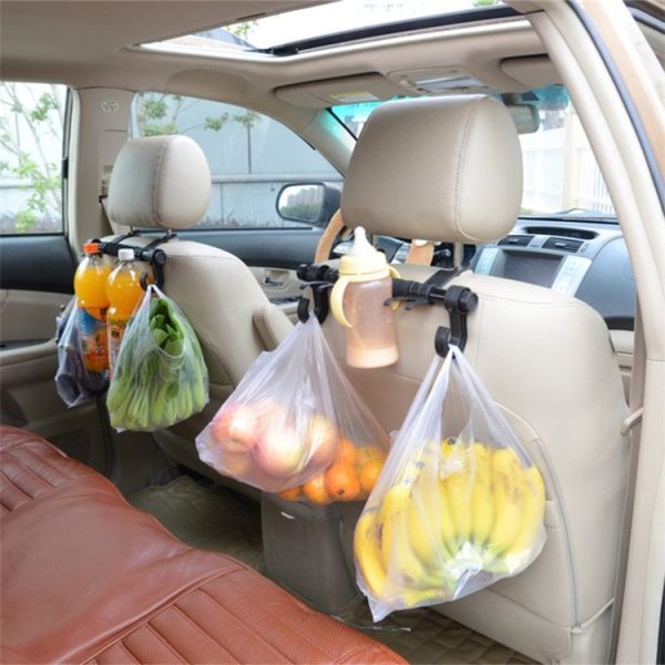 30cm Stainless Steel Extended Car Seat Back Hook Car Clothes Hanger (DM-045) - Image 5