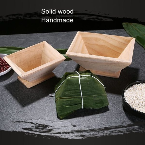Small Triangle Pack Rice Dumpling Mould Household Handmade Rice Dumpling Tool Wooden Rice Dumpling Model - Image 6