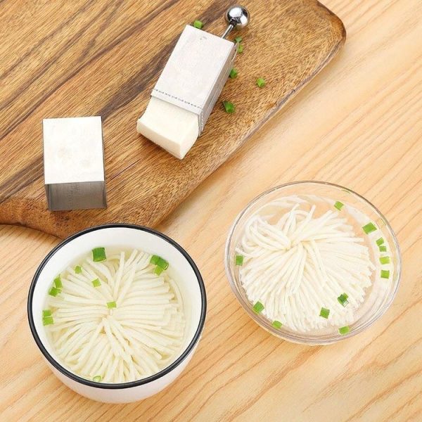 Chrysanthemum Shredded Tofu Knife Mold 304 Stainless Steel Tofu Knife Kitchen Tools (Chrysanthemum Tofu Knife) - Image 11