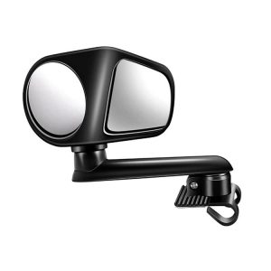 Car Auxiliary Mirror Multi-Function Wide-Angle Rear View Reversing Mirror (Black Left)