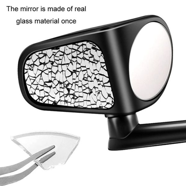 Car Auxiliary Mirror Multi-Function Wide-Angle Rear View Reversing Mirror (Black Left) - Image 4
